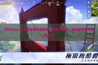 (代号hunt) 代号胡闹水手攻略，全方位解析，助你畅游海洋冒险之旅